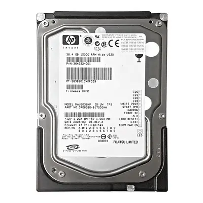 CA06380-B17200HW Fujitsu 36.7GB Ultra-320 SCSI 15K 3.5-inch 8MB Hard Drive