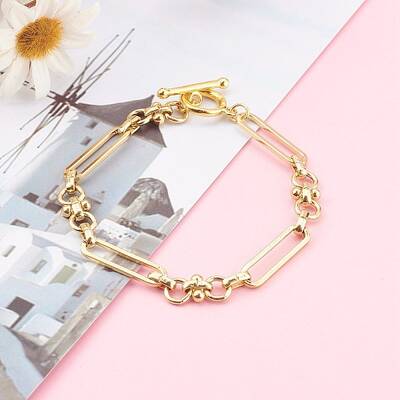 Brass Link Chain Bracelets