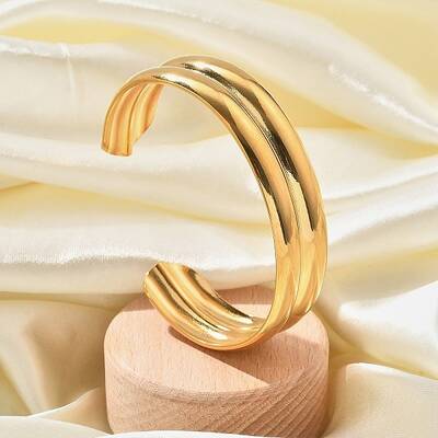 304 Stainless Steel Cuff Bangles for Women