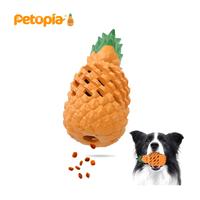 Petopia Pineapple Dog Chew Toys for Aggressive Chewers - Tough Natural Rubber Fruit Shaped Toy for Small&Medium & Large Breed...