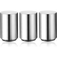 3 Pieces Automatic Magnetic Beer Bottle Opener(Stainless Steel),Portable Pop the Top Wine Bottle Cap Catcher,Quick Open,No Da...