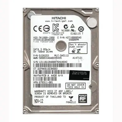 714257-001 HP 1TB 5400RPM SATA 6Gb/s 2.5-Inch Hard Drive