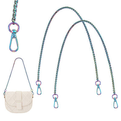2Pcs Zinc Alloy Wheat Chain Bag Handles
