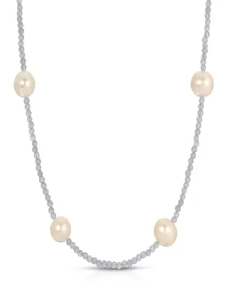 Tavi Necklace | Gemstone: Tanzanite | Metal Color: Silver