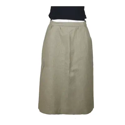 80s Made in USA Pendleton Midi Skirt - 29W UK 10 Green Wool