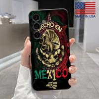 Straight Edge TPU Phone Case for Samsung Galaxy S23 Ultra S24 Plus S25 S22+ Cool Eagle Logo Pattern Drop Protection Shockproo...