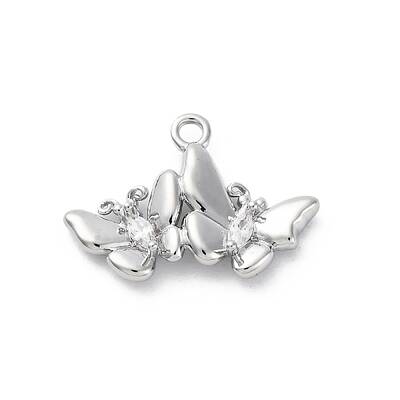 Brass Crystal Rhinestone Pendants