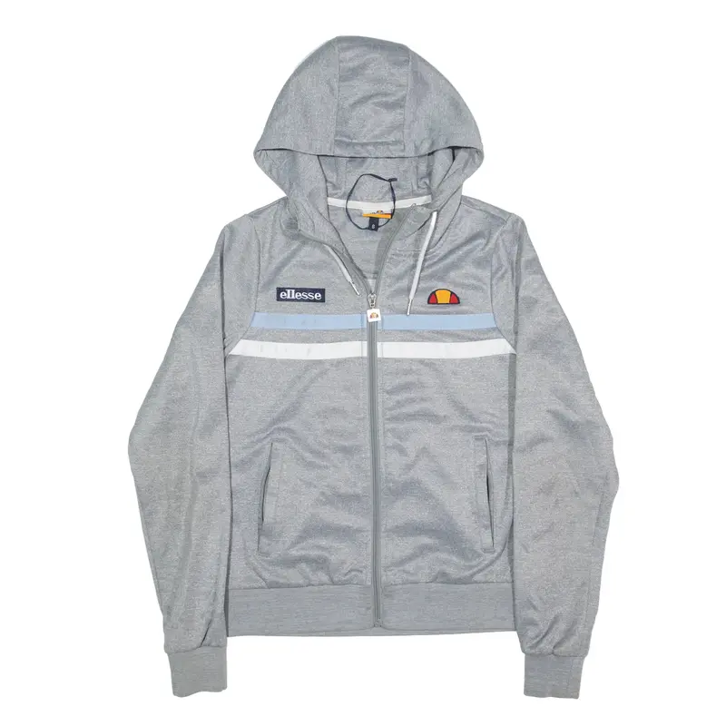 ELLESSE Hoodie Grey Full Zip Womens S