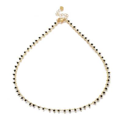 Brass Handmade Glass Beaded   Necklaces