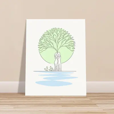 Embrace of Life - Eternal Love Tree Poster