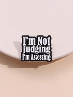 Personality Interest Letter Pattern Brooch, Fashion Brooch for Women & Men, Enamel Pin Suitable for Backpacks, Jeans, Scarves...