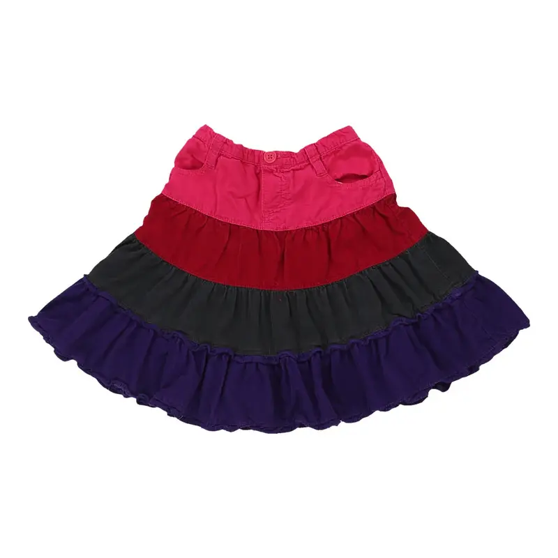 Age 6-7 The Children'S Palace Cord Skirt - Small Multicoloured Cotton