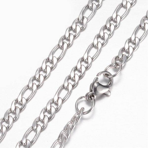 Tarnish Resistant 304 Stainless Steel Figaro Chain Necklaces