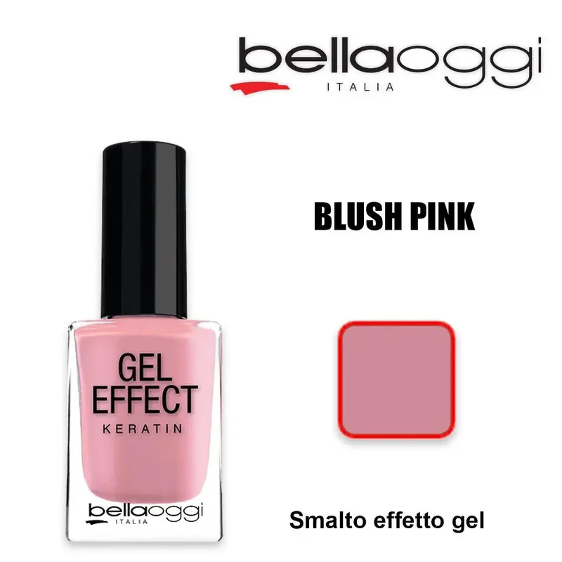 Gel effect keratin blush pink gel effect nail polish with keratin