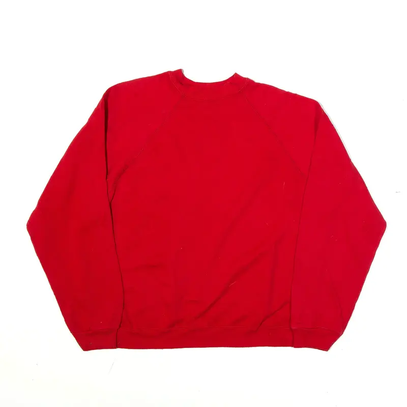 TULTEX Sweatshirt Red Womens L