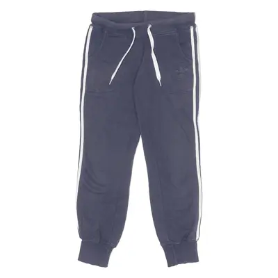 ADIDAS Joggers Blue Tapered Womens UK 10 W28 L30