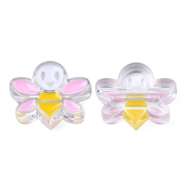 Transparent Acrylic Enamel Beads