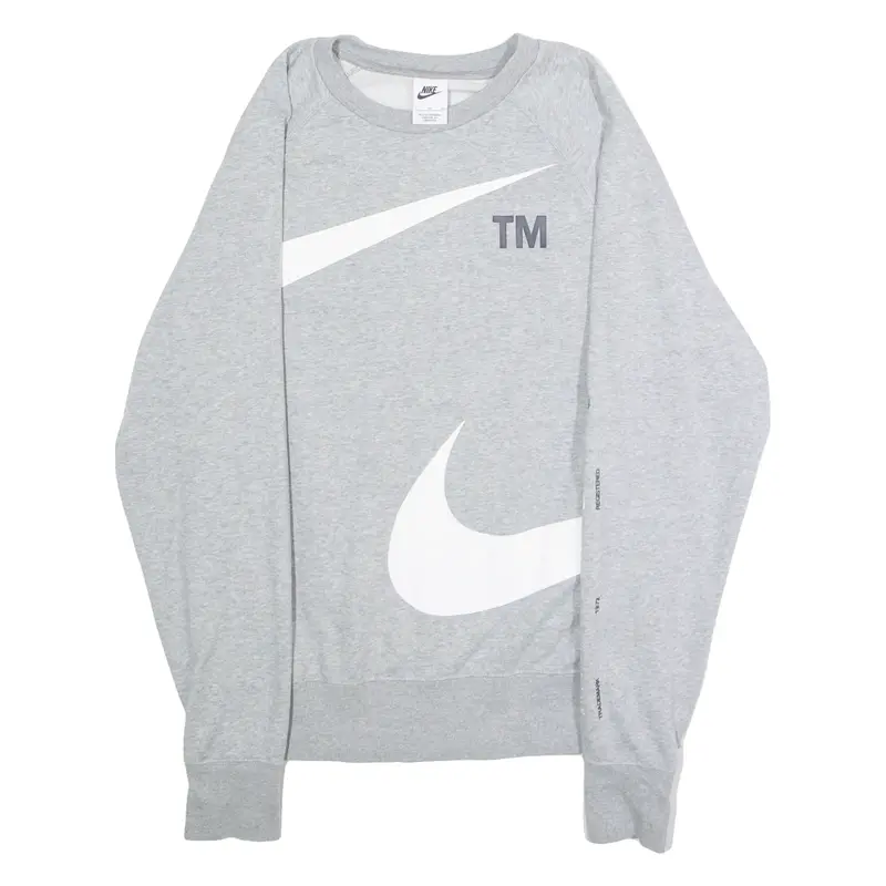 NIKE Mens Sweatshirt Grey Crew Neck S