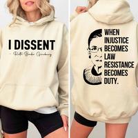 When Injustice Becomes Law Resistance Becomes Duty Shirt, I Dissent Shirt, Feminist Shirt, Women's Rights Shirt, Vote for Wom...