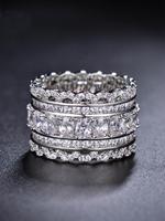 Fashion Rhinestone Decorated Ring, Elegant Accessories for Women, Fashion Jewelry for Party, Daily Clothing Decor, Trendy All...