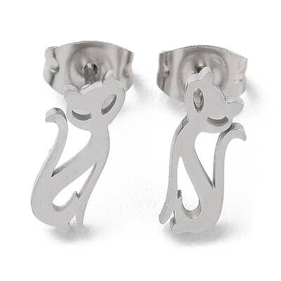 Non-Tarnish 304 Stainless Steel Stud Earrings