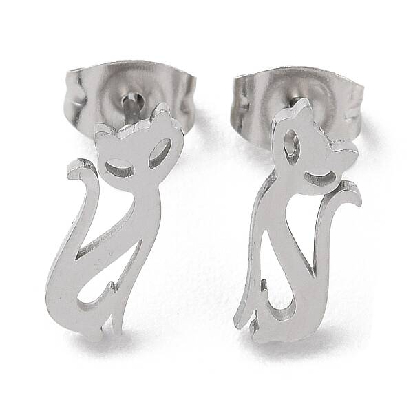 Non-Tarnish 304 Stainless Steel Stud Earrings