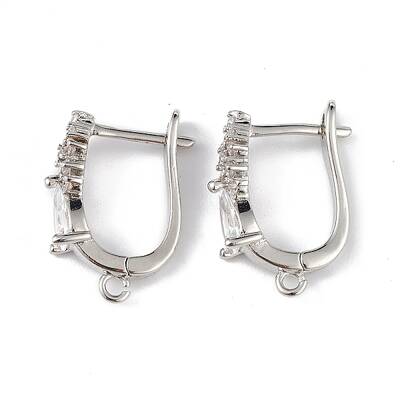 Brass Teardrop Hoop Earring Findings