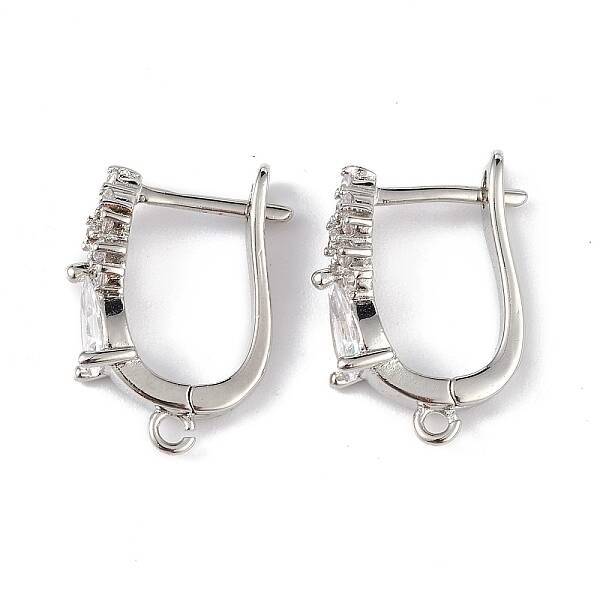 Brass Teardrop Hoop Earring Findings