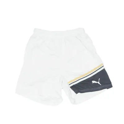 PUMA Mesh Lined Sports Shorts White Regular Mens S W24