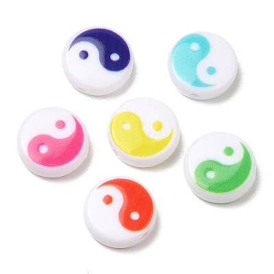 Printed Opaque Acrylic Beads