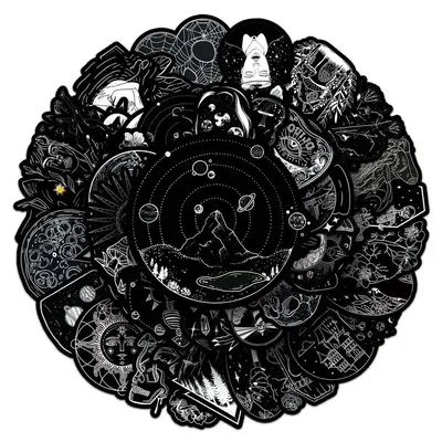 Cartoon Pattern Sticker, 50pcs Waterproof Self Adhesive Decor Paper, Decor Sticker for Gift Greeting Card, Water Bottle, Lapt...