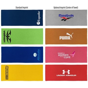 200 Promotional Deluxe Cooling Towel - Navy - Quick Cooling