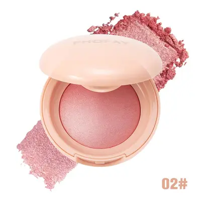 PHOFAY Soft Pinch Glitter Powder Blush, Glow Peach Blush Makeup Cosmetic Gifts, Contour & Highlight Face for a Shimmery Finis...
