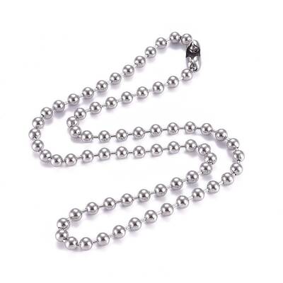 Non-Tarnish 304 Stainless Steel Ball Chain Necklace