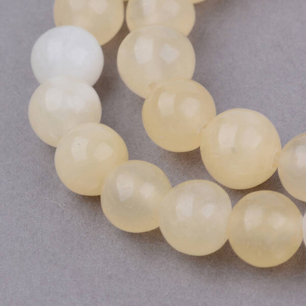 Natural Yellow Jade Beads Strands