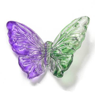 Two Tone Transparent Acrylic Beads