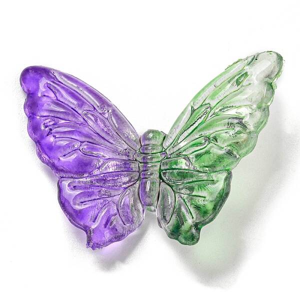 Two Tone Transparent Acrylic Beads