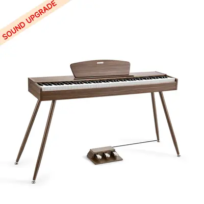 Donner DDP-80 Wooden Digital Piano - Walnut Sound Upgrade / Piano
