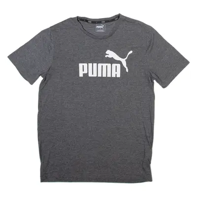 PUMA Mens T-Shirt Grey Crew Neck S
