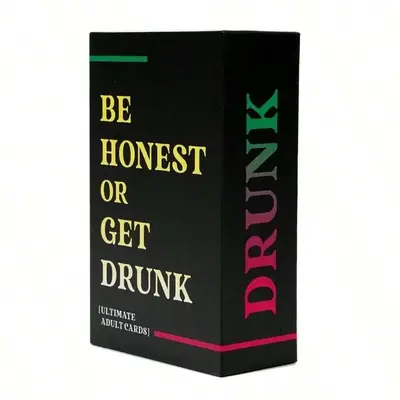 Be Honest Or Get Drinking Card Game, 1 Box Adult Party Game, Funny Card Game for Couples Parties, Party Supplies For Hallowe...