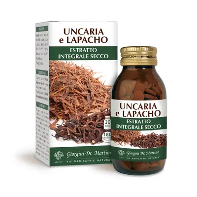 Dr Giorgini Uncaria and Lapacho Dry Whole Extract 180 Tablets of 500 mg