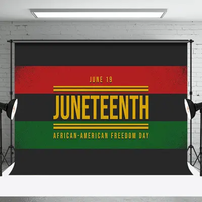African American June 19 1865 Juneteenth Backdrop - Aperturee