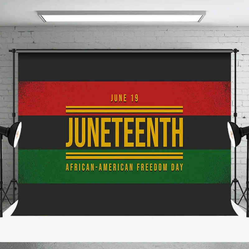 African American June 19 1865 Juneteenth Backdrop - Aperturee