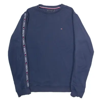 TOMMY HILFIGER Mens Sweatshirt Blue Crew Neck L