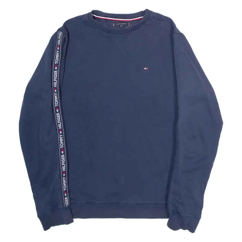 TOMMY HILFIGER Mens Sweatshirt Blue Crew Neck L