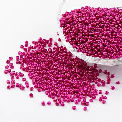 12/0 1.5-2mm Baking Paint Glass Seed Beads Loose Spacer Beads