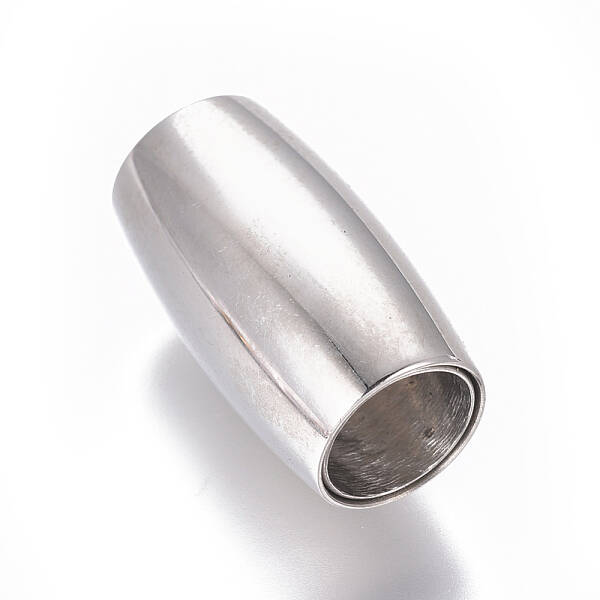 Tarnish Resistant 304 Stainless Steel Magnetic Clasps with Glue-in Ends