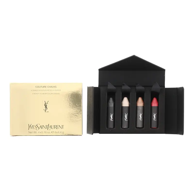 Set regalo Yves Saint Laurent Gessetti Couture Rossetto in crema e Lucidalabbra 44 g ciascuno Le Rouge Le Noir Le Nude Le Cui...