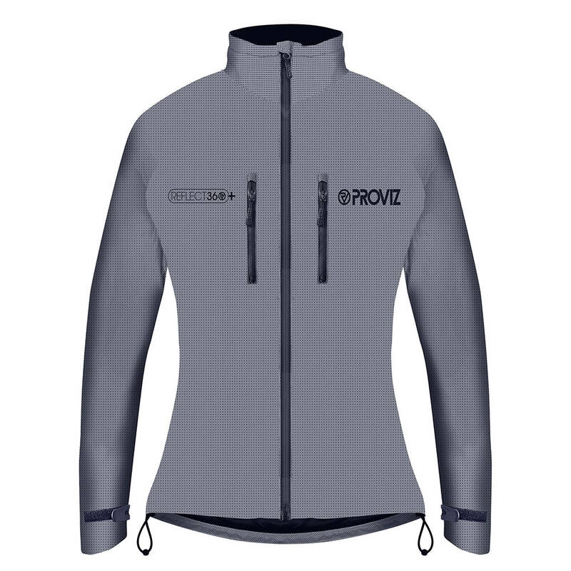 Women's Fully Reflective Enhanced Waterproof Cycling Jacket