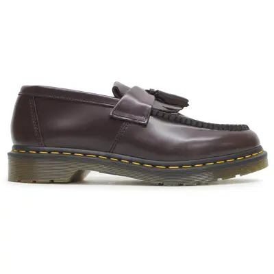 Dr. Martens Adrian YS Smooth Leather Unisex Comfort Shoes - Burgundy - Size:US 11 Women / 10 Men